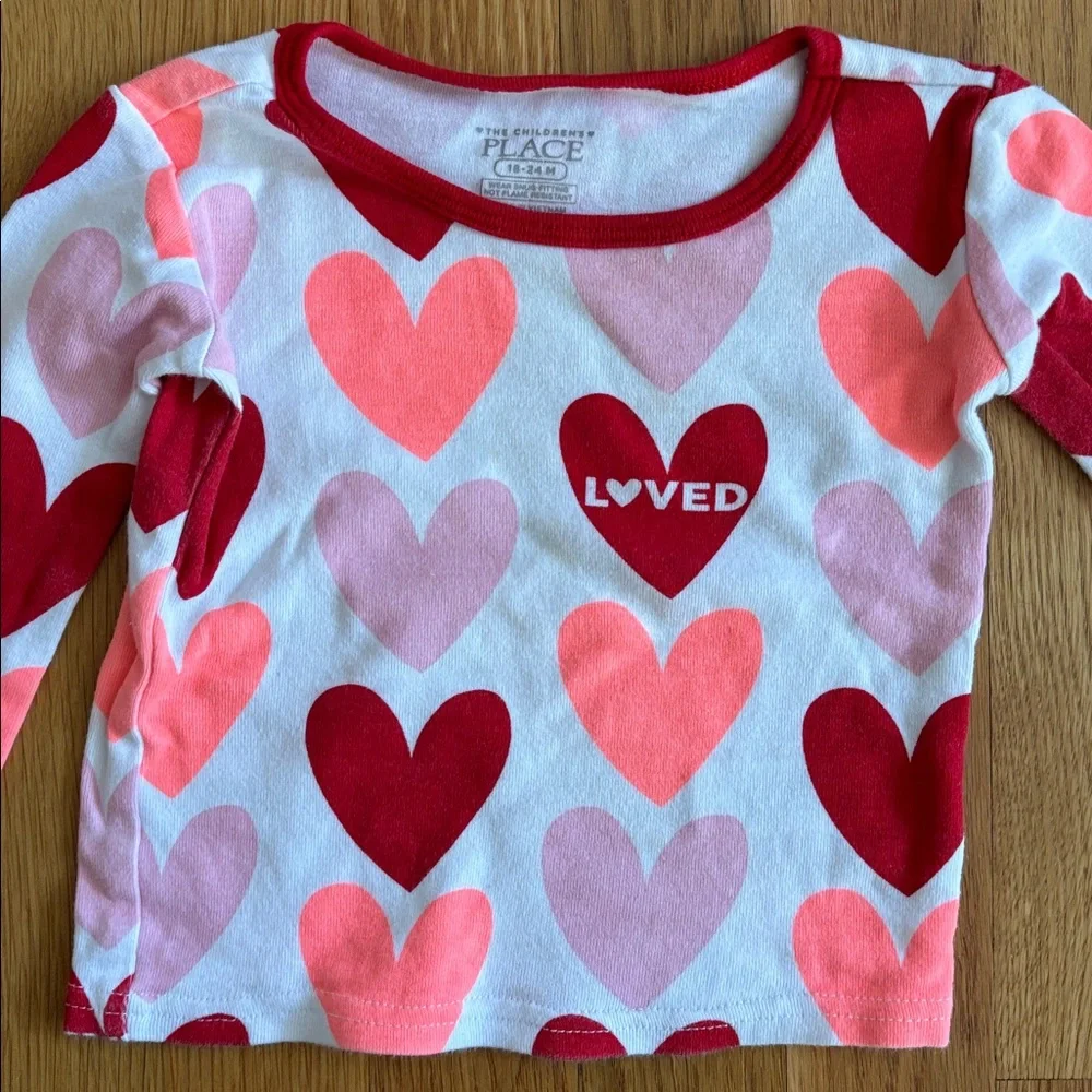 18-24M The Children's Place Heart Pajama Set